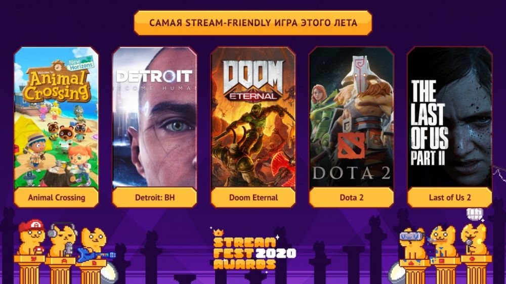 От Olyashaa до Doom Eternal﻿. Лучшие стримеры и игры — номинанты Streamfest Awards