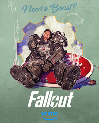 Гуль Уолтон Гоггинс предлагает нажраться на постере сериала Fallout